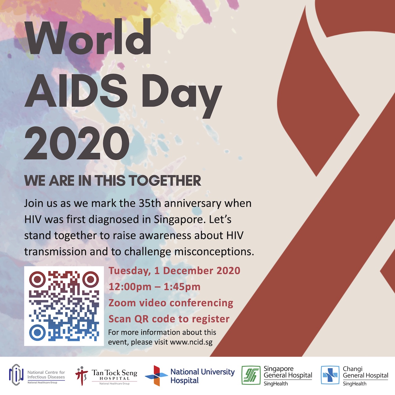 World Aids Day 2020 National Centre For Infectious Diseases